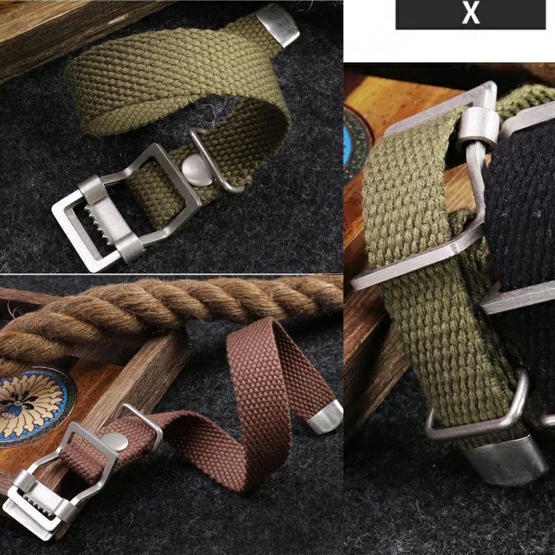 Canvas Strap Watch - 20mm 22mm 19mm 21mm High quality