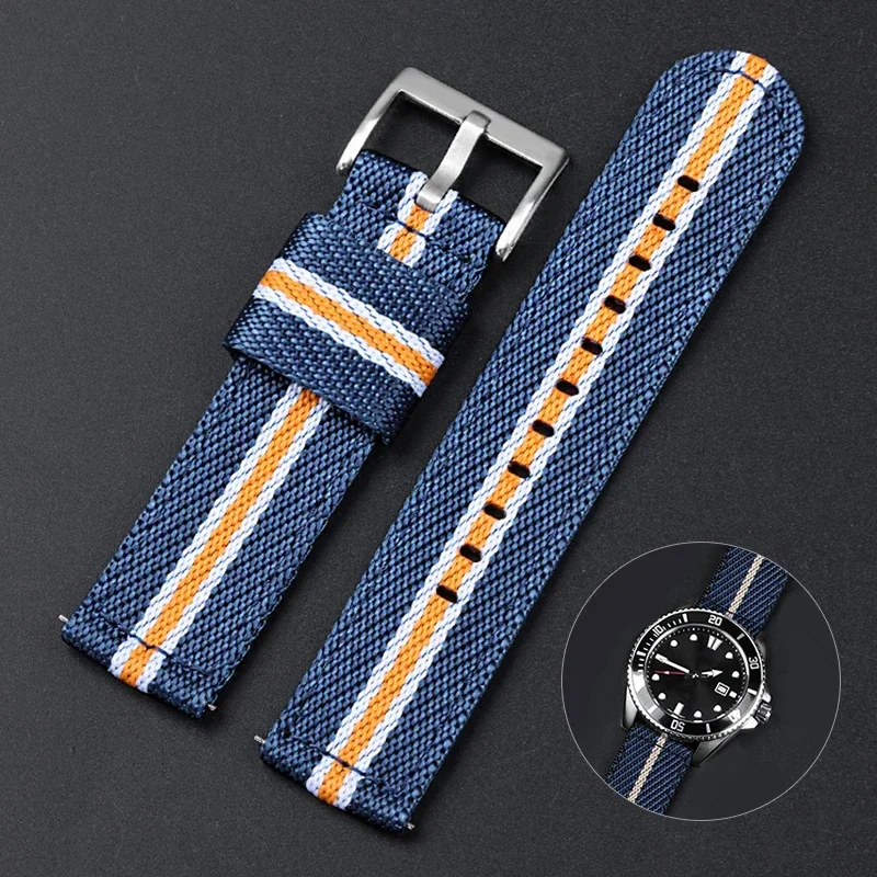 Canvas Strap Watch - Quick Release Nylon Strap for Tudor