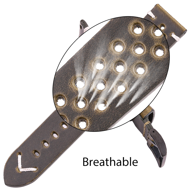 Breathable Genuine Leather Qui - Suede Strap Watch recension och pris