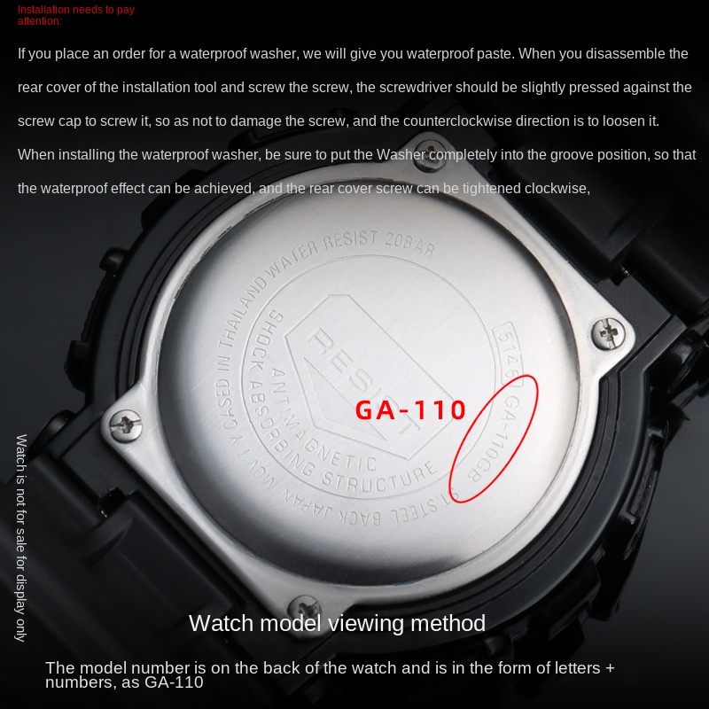 DW5600 gw m5610 Dust Ring Gask - Casio Watch G-Shock Ga-2100 recension och pris