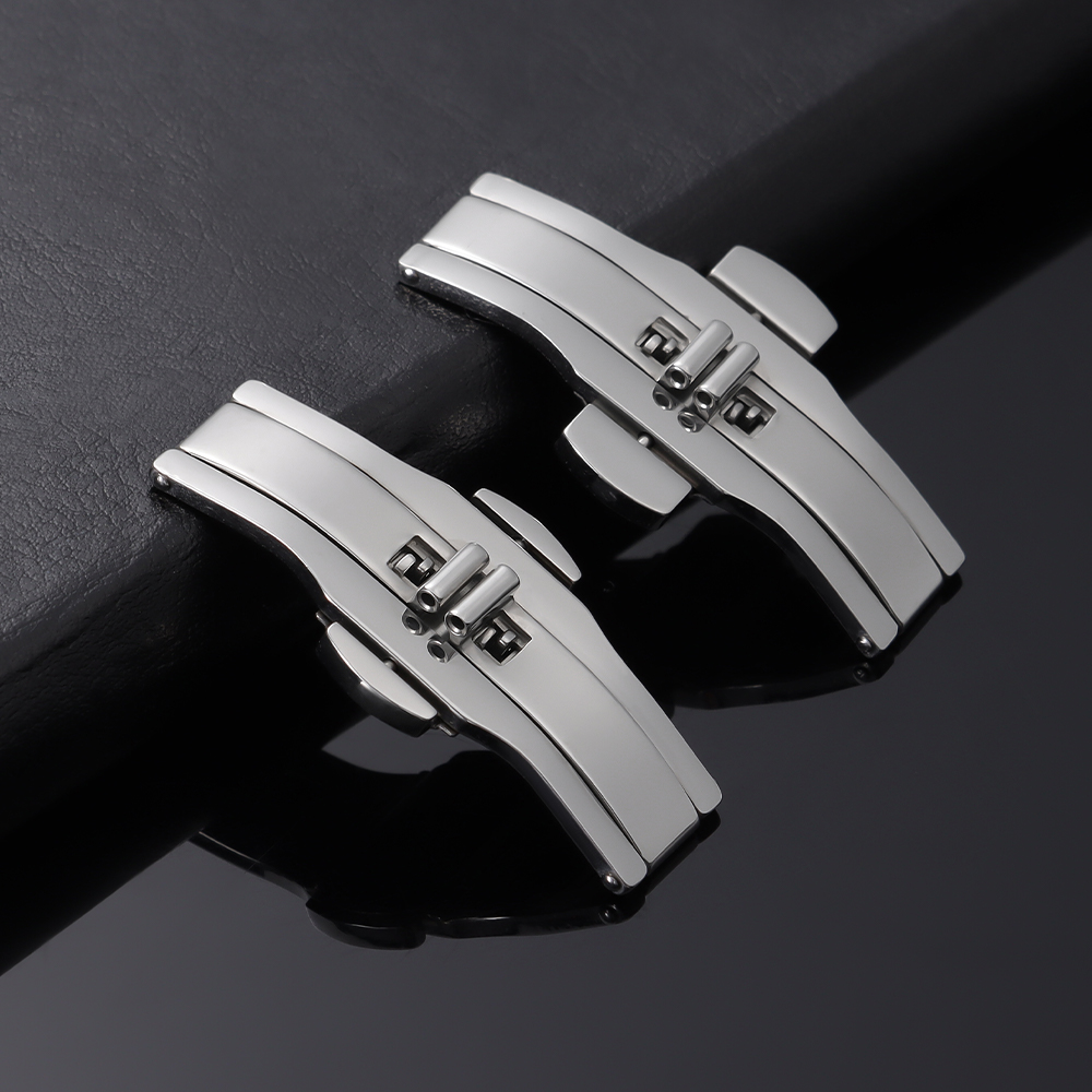 Watch Accessories Double Push  - Butterfly Clasp Deployant recension och pris