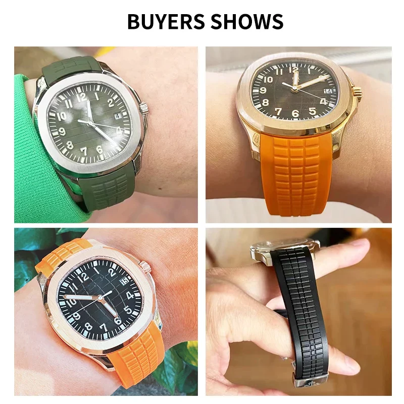 Imported 21mm Sweatproof Silic - Patek Philippe Watch Aquanaut recension och pris