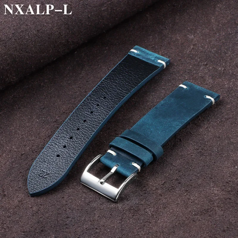 Vintage Oil Wax Leather Watch  - Suede Strap Watch recension och pris