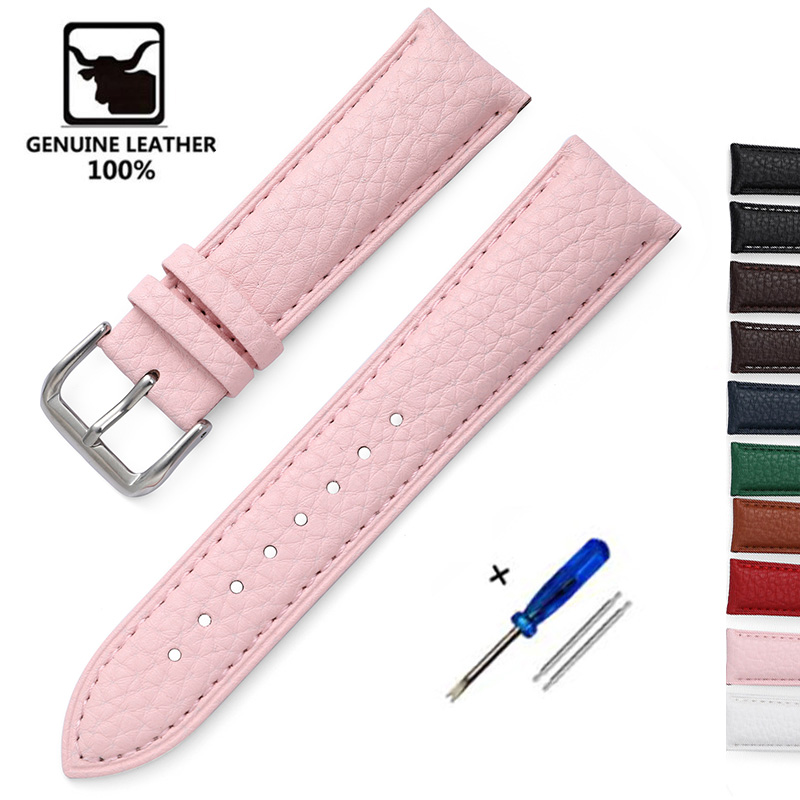 Litchi Pattern Soft Leather Wa - Suede Strap Watch recension och pris