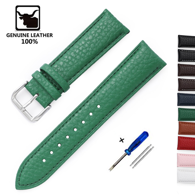 Litchi Pattern Soft Leather Wa - Suede Strap Watch recension och pris