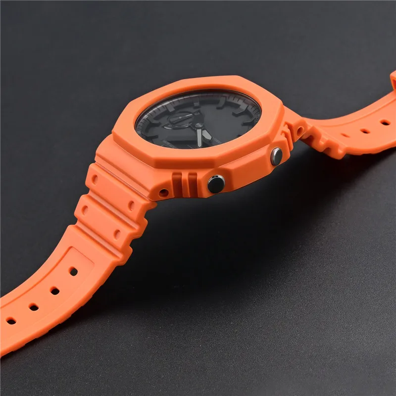 Rubber Watch Strap Case Bezel  - Casio Watch G-Shock Ga-2100 recension och pris