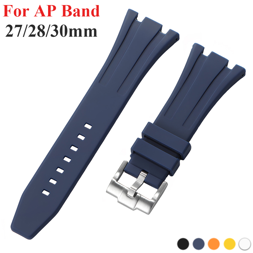 27mm 28mm 30mm Rubber Strap fo - Audemars Piguet Watch Royal Oak recension och pris