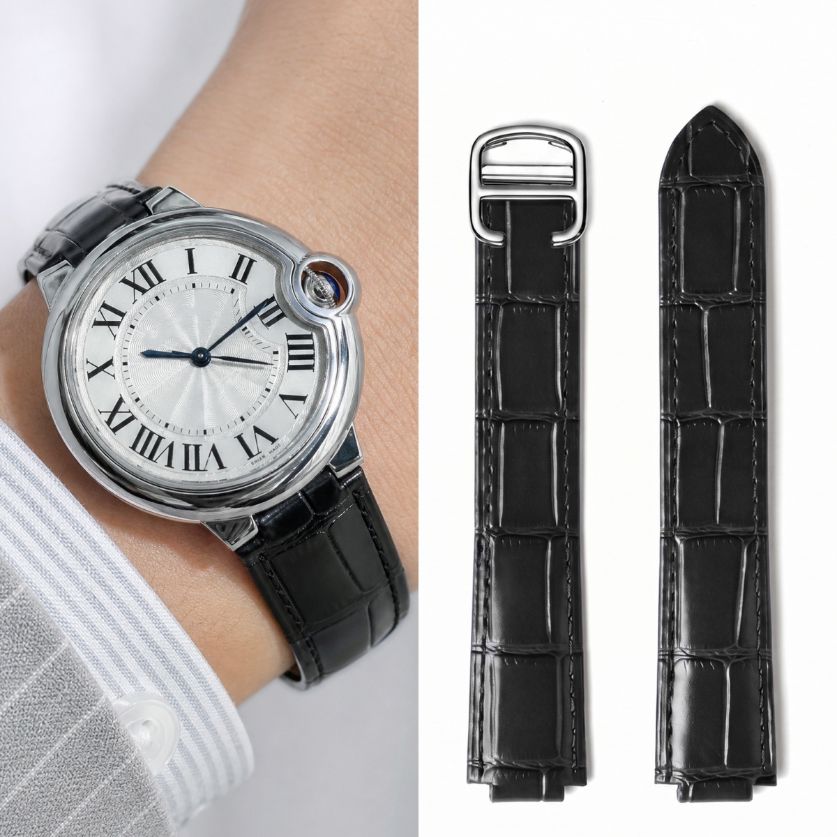 Special Double Convex Tail Lea - Cartier Watch Ballon Bleu recension och pris