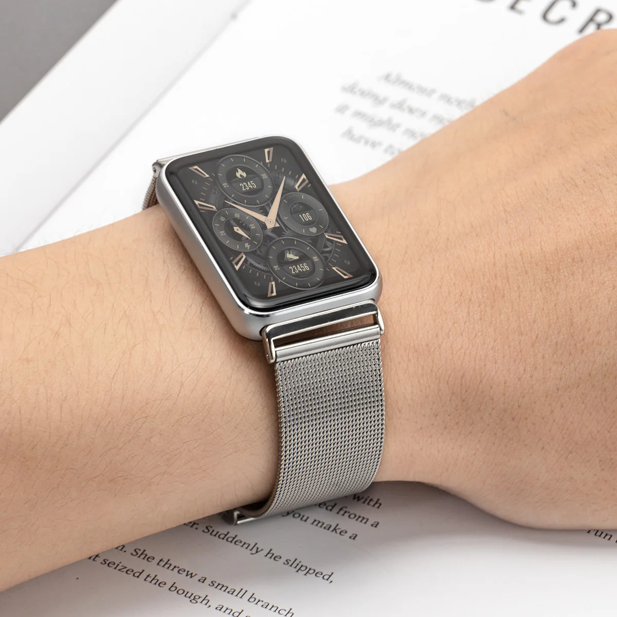 Stainless Steel Strap for Sams - Mesh Strap Metal recension och pris