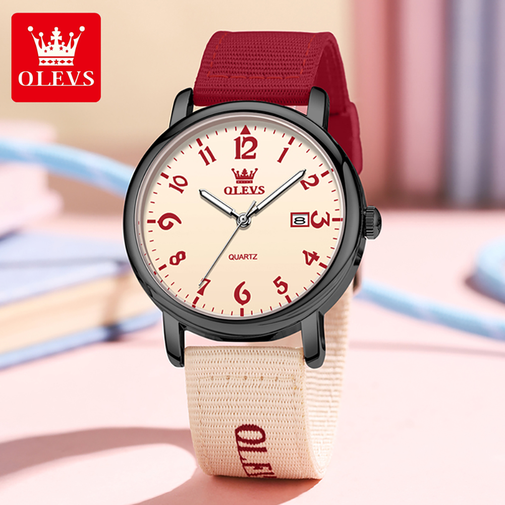 OLEVS Brand New Fashion Quartz - Canvas Strap Watch recension och pris