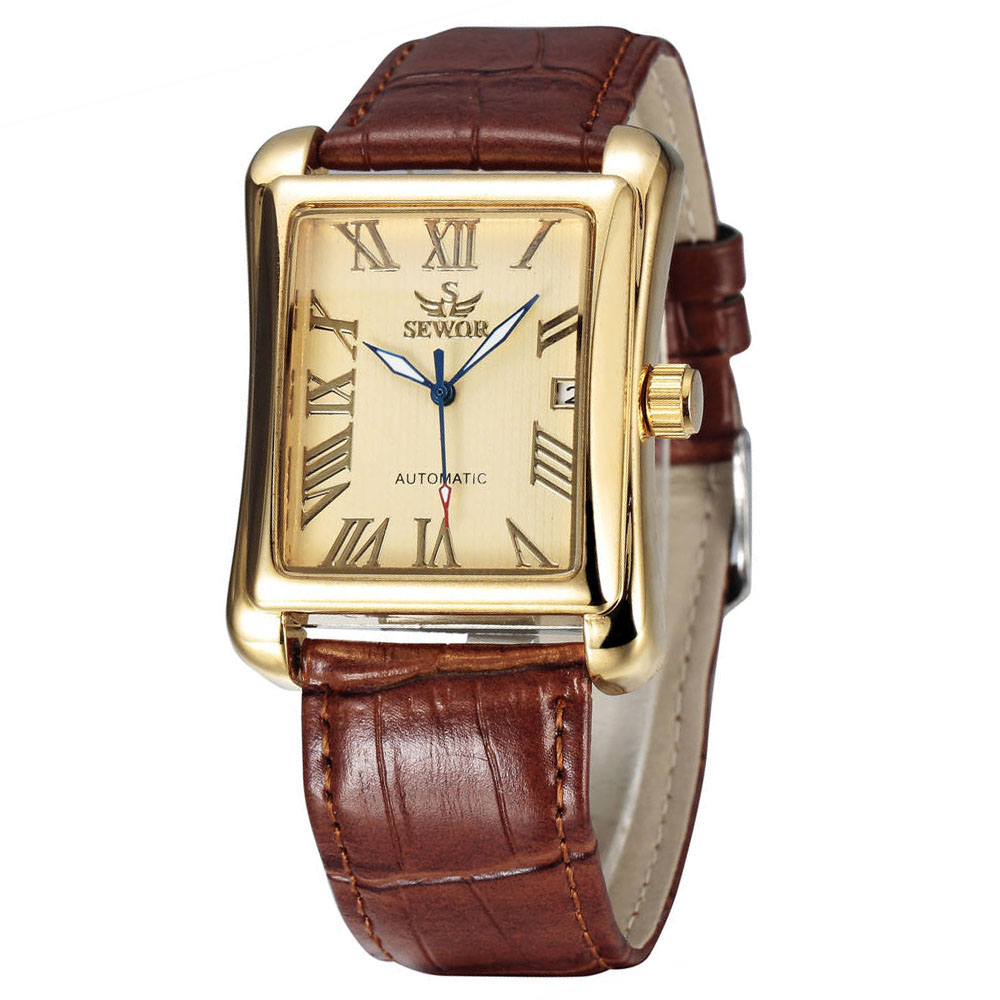 SEWOR Top Brand Luxury Men Wat - Cartier Watch Santos recension och pris
