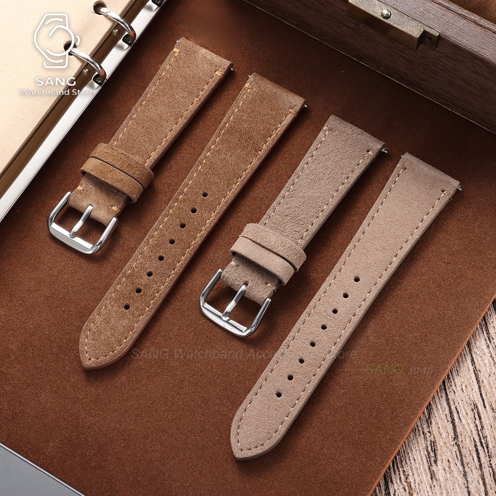 20mm 22mm Universal Men Women  - Suede Strap Watch recension och pris