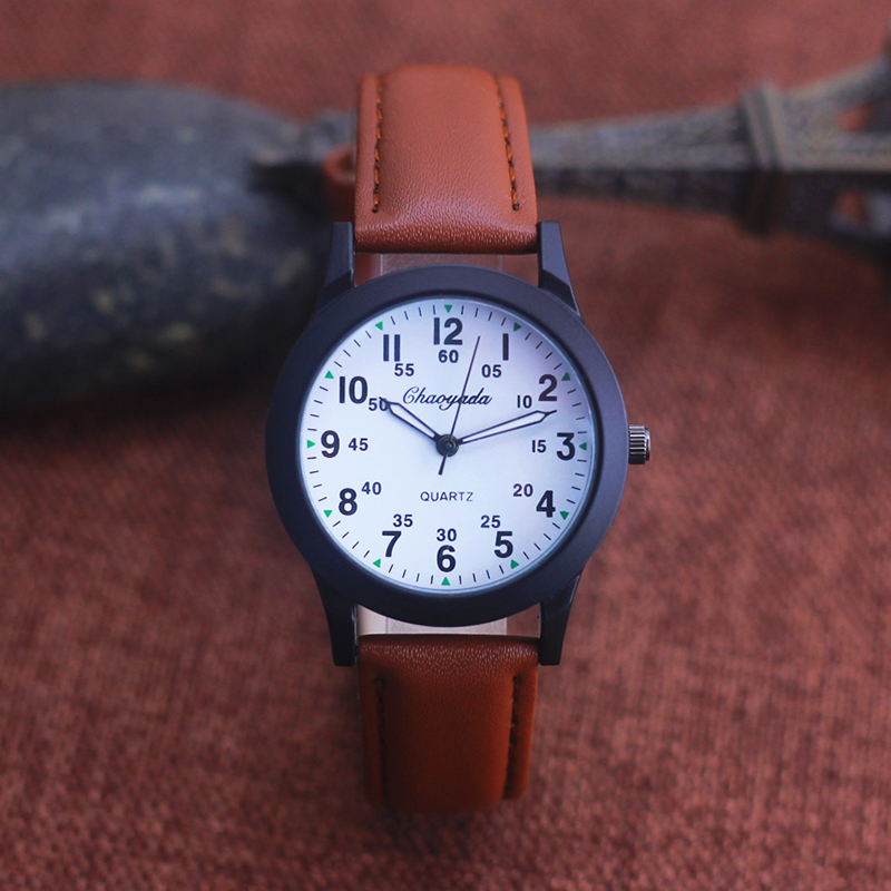 Chaoyada Fashion Men Boys Leat - Leather Watch Band Men recension och pris