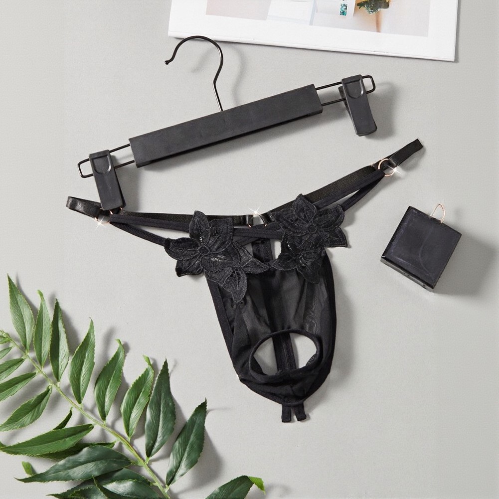 Men Lace G‑String Underwear Fl - Mesh Strap Metal recension och pris