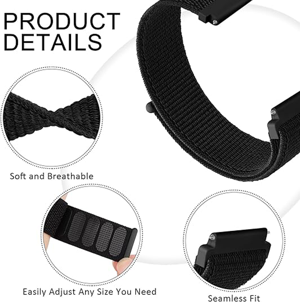 Nylon Breathable Loop Watchban - Sport Loop Velcro recension och pris