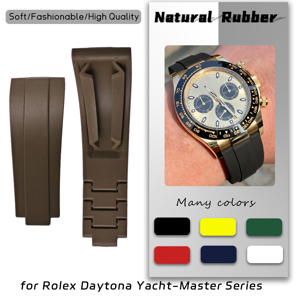 20mm 21mm Quality Natural Rubb - Rolex Watch Submariner recension och pris