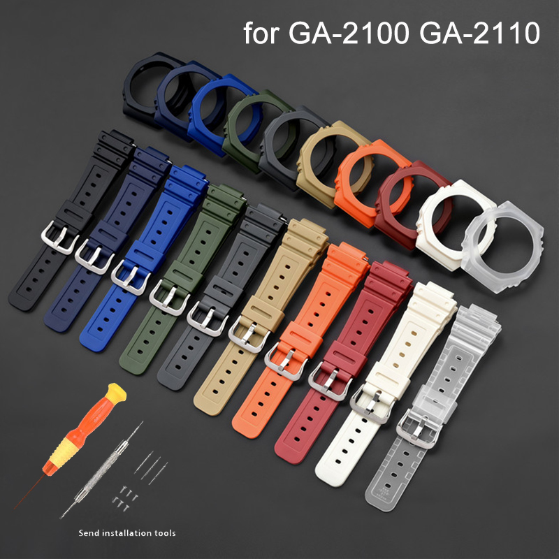 Rubber Watch Strap Case Bezel  - Casio Watch G-Shock Ga-2100 recension och pris