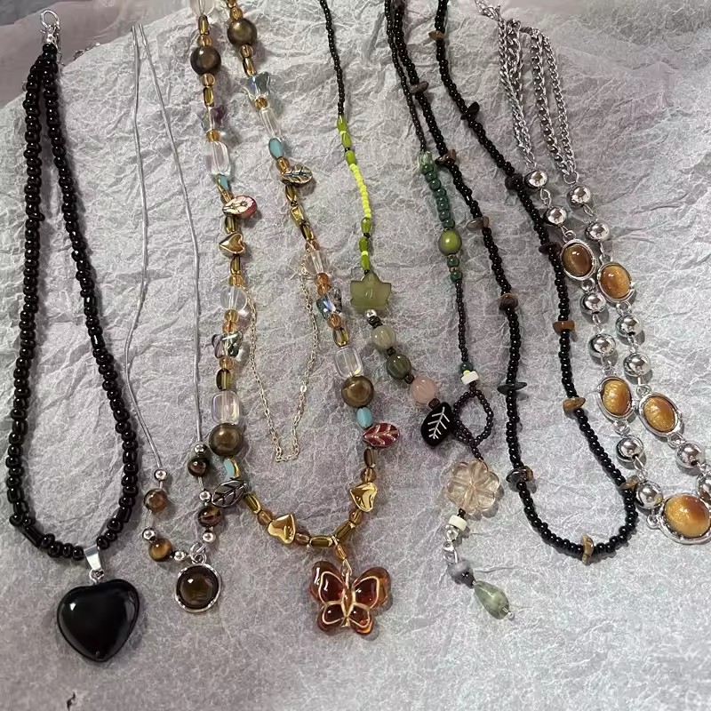 Boho Natural Tiger Eye Stone B - Butterfly Clasp Deployant recension och pris