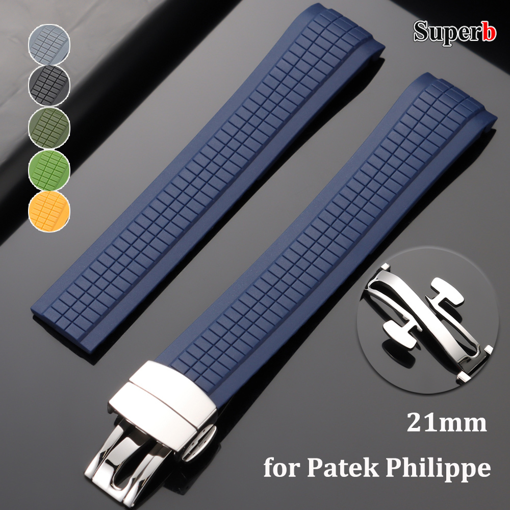 21mm Silicone Watch Strap for  - Patek Philippe Watch Aquanaut recension och pris